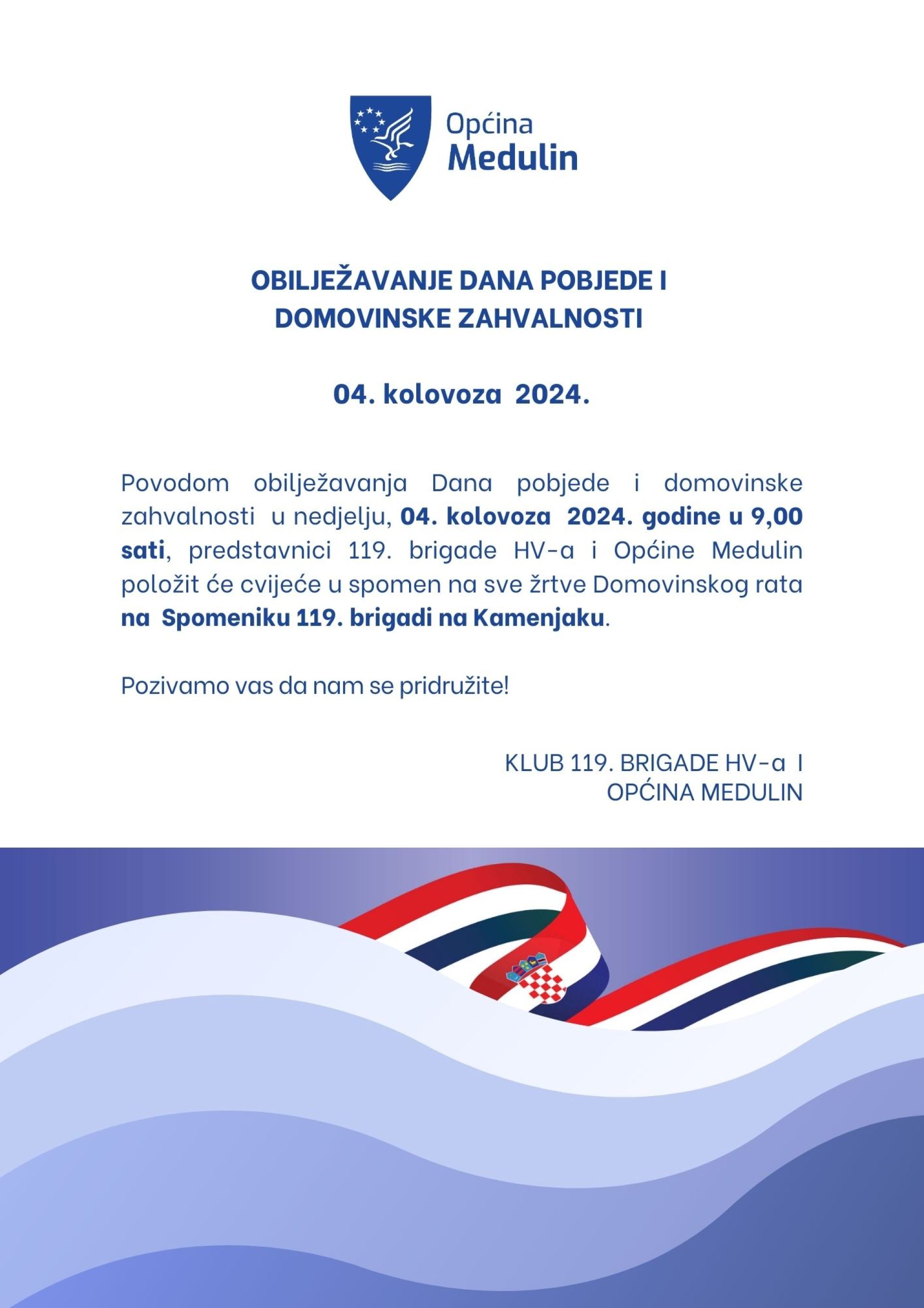 Obilježavanje Dana pobjede i domovinske zahvalnosti - 04.08.